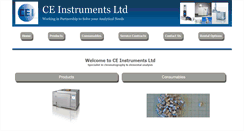 Desktop Screenshot of ceinstruments.co.uk